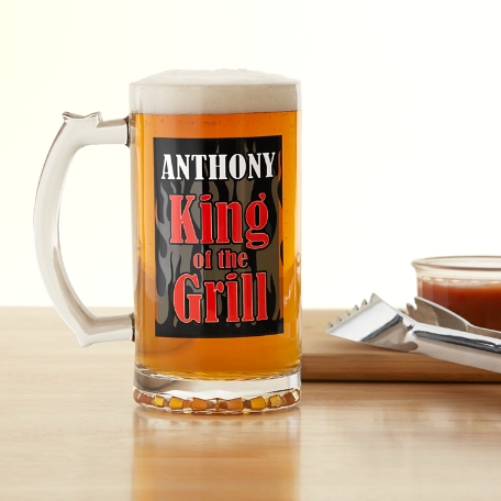 King of the Grill Beer Mug